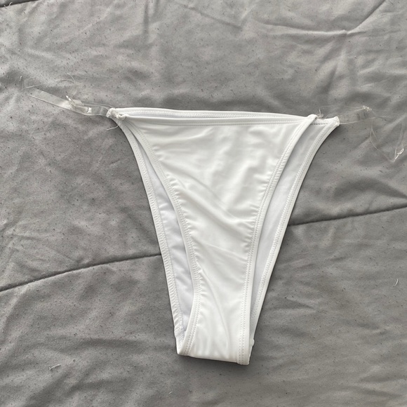 New White Bikini Bottoms - Picture 3 of 4